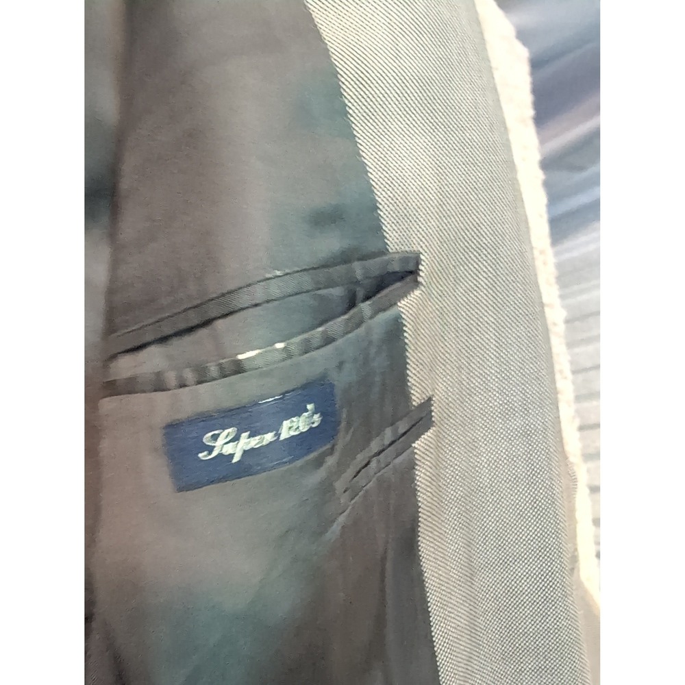 CANALI‎ Men's Blazer 100% Pure Wool Made in Italy Gray Suit Jacket - Picture 7 of 11